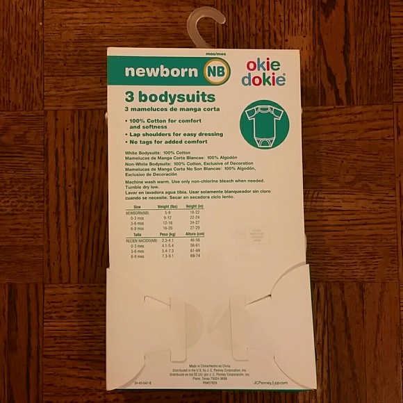 1 Left!!!🍼Okie Dokie 3 Pack Bodysuits🍼 - Picture 4 of 6